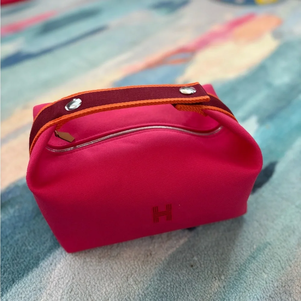 Hermes Bride de Brac Case, Hisbiscus,  GM size - Picture 3 of 6